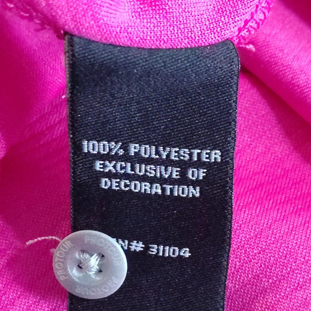 Pro Tour Airplay Golf Polo Shirt Mens‎ XXL Extra Extra Large Pink Quick Dry
